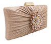 CB164 Diamond flower Satin Bridal Party Bags(7 Colors)