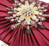CB164 Diamond flower Satin Bridal Party Bags(7 Colors)
