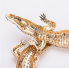 BJ63 New Design Rhinestone Crocodile Pendant Necklace (3 Colors)