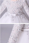 FG168 : 3/4 sleeve lace Flower Girl Dresses