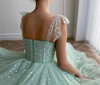 BH364 Tulle Tea Length Bridesmaid dress