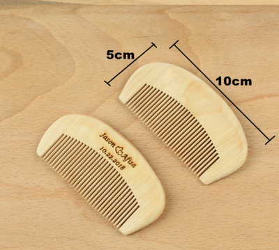 DIY242 Personalized wood comb wedding Souvenier