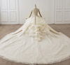 HW152 Luxurious high neck crystal beaded Wedding Gown