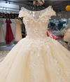 HW395 Real Photo Luxury shiny sequined with 3d flowers beaded wedding dress