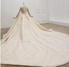 HW159 Real picture Handmade pearl beaded Wedding Gown
