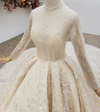 HW159 Real picture Handmade pearl beaded Wedding Gown