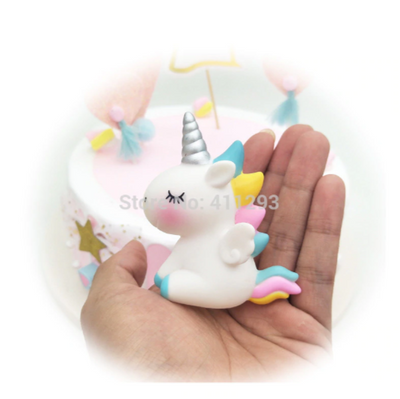 DIY244 Resin unicorn cake toppers (4 Colors)