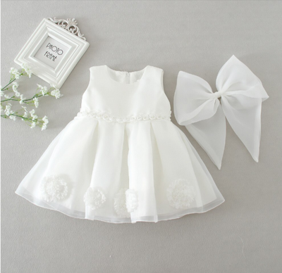 FG270 Lovely Baptism dress with big bow