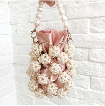 CB170 Hollow Out Pearl Small Evening Bags