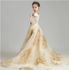 FG277 Luxury Girl Pageant dress with long tail