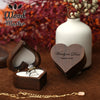 DIY618 Heart-shaped Wooden Wedding Ring holder