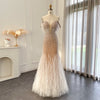 LG631 Real picture Luxury beading feathers Evening gowns ( 2 Colors )