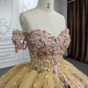 CG386 Real photo flower Prom ball gowns