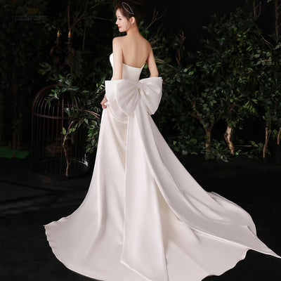 BV141 Bridal belt satin Big Bow knots
