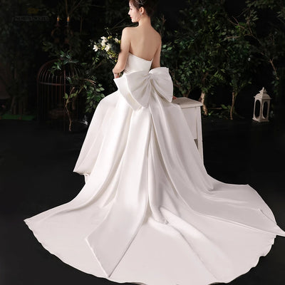 BV141 Bridal belt satin Big Bow knots
