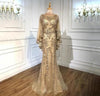 LG358 Luxury pearls beading Evening Gown with cape(3 Colors)