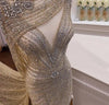 LG218 Plus size Luxury V-neck full Diamond Beading Pageant Gowns(4 Colors)