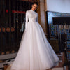 CW522  Muslim High Neck Wedding dress