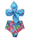 SW83 Blue Polka Dots Bikini Sets