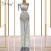 LG471 Sexy see though Pearls Pageant Gown