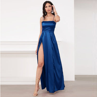 MX285 Spaghetti Strap 2 Splits dresses (3 Colors )