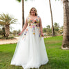 CG371 Floral Plus size wedding dress for pre-wedding photoshoot