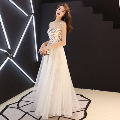 BH201 Champagne sequins Homecoming Dress