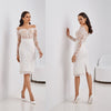 SS163 Boat Neck Short Wedding dress