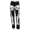 TP52 Street Style Skull Print Jeans