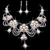 Rhinestone Pearl Bridal jewelry sets ( Necklace+Earring)