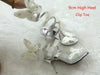 BS127 Custom color snake strap with butterfly Bridal shoes