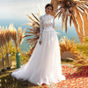 CW512 Muslim boho Wedding dress