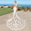 CW283 Sexy mermaid Boho Wedding Dress with Train