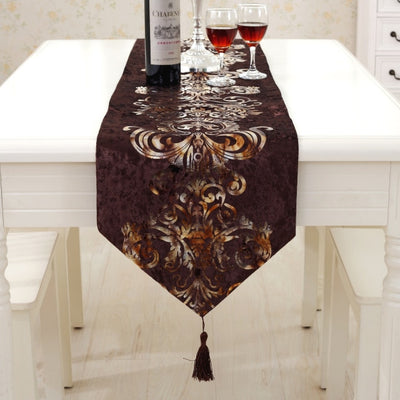DIY365 Soft Flocking Table Runner with Tassel ( 6 Colors )
