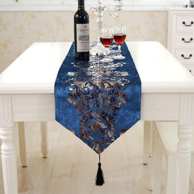DIY365 Soft Flocking Table Runner with Tassel ( 6 Colors )