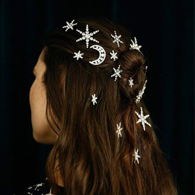 BJ69 Trendy Shiny Star Bridal HairPin Barrettes(5 styles)