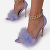 BS202 Feathers Wedding heels ( 4 Colors )