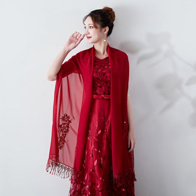 WJ48 Bridal shawls ( 12 Colors )