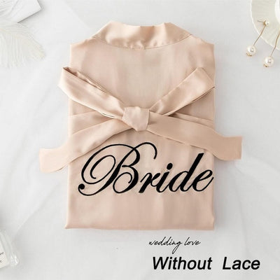 BR06 Lace Bride&Bridemaid Robe for bachelorette party(23 Colors )