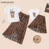 MM38 Matching Mom and daughter skirt+T-shirt sets( 2 styles )
