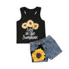 FG189 Baby Girl summer set of Sunflower Top+Short Pant