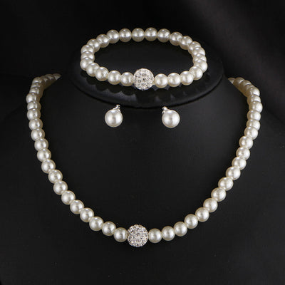 BJ130: 4 styles pearl Bridal Jewelry Sets