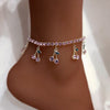 BJ493 : 11 styles Trendy Rhinestone Cherry Anklet Bracelet