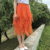 CK33 Korean elastic hight waist tulle Skirts (13 Colors)
