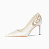 BS190-1 Silk Satin Wedding heels