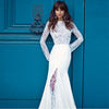 CW296 Long Sleeves mermaid Wedding Gowns