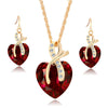 BJ402 Classic Heart shaped Jewelry Sets ( 5 Colors )