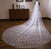 BV74 Glitter Bridal Veils With Comb (White/Gold/Ivory)