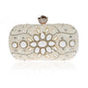 CB349 Rhinestone Pearl Party clutch Purses ( 3 Colors )