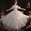 PP319 Off the shoulder Floral Evening Gown